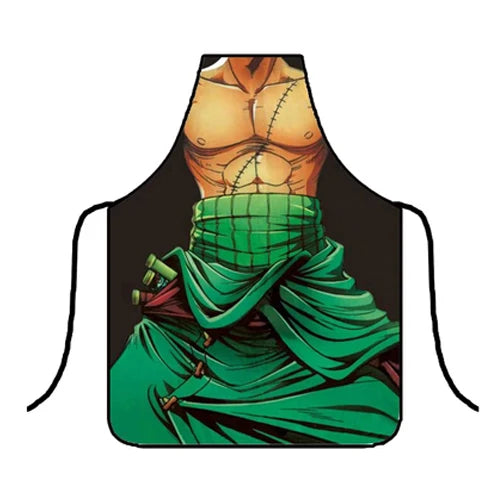 One Piece-förkläde – Roronoa Zoro i grön klädsel