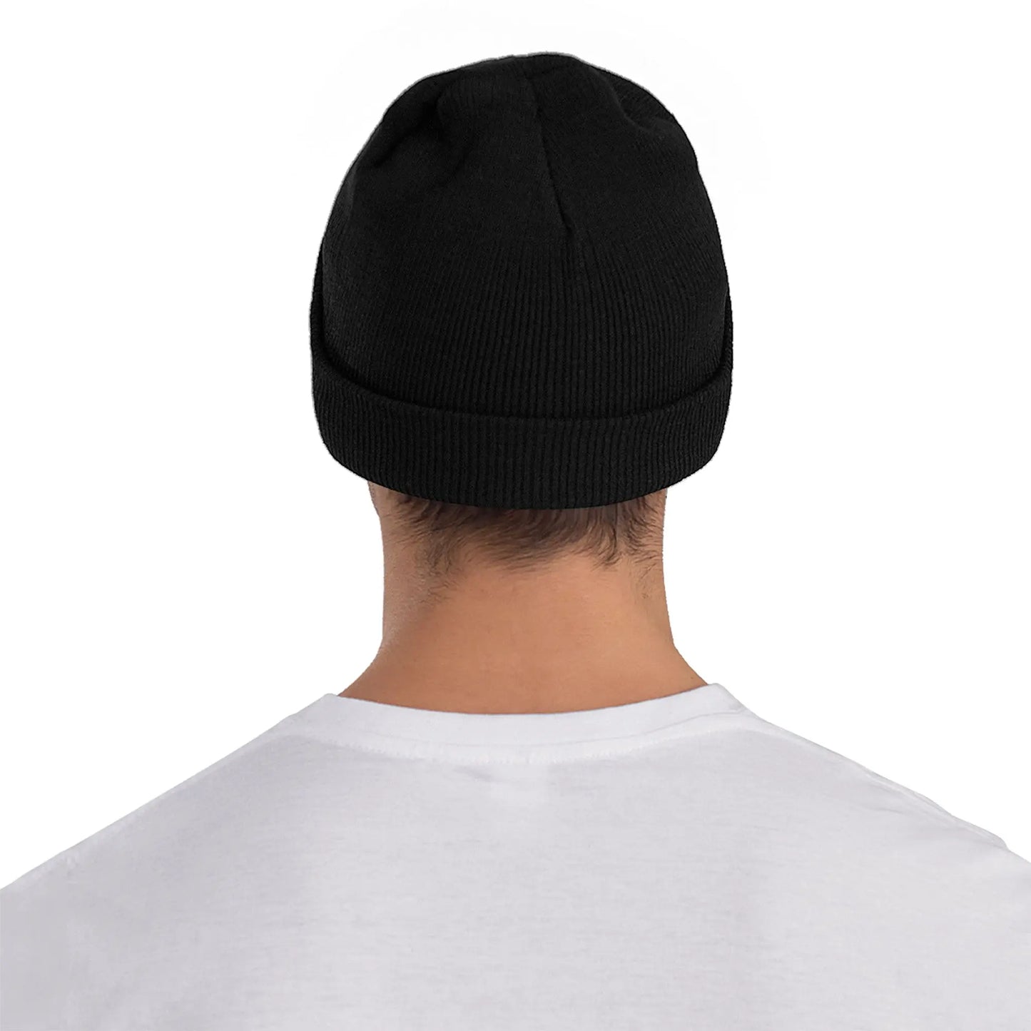 One Piece Beanie - Gray Embroidered Straw Hat