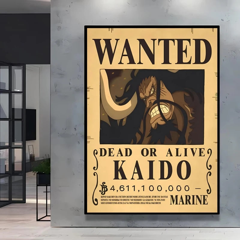 One Piece Wanted-affisch – Kaido av de hundra bestarna