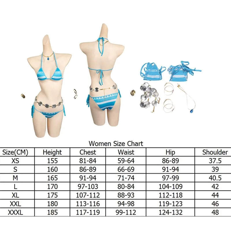 One Piece Cosplay Costume - Nami Bikini & Accessories (Wano Style)