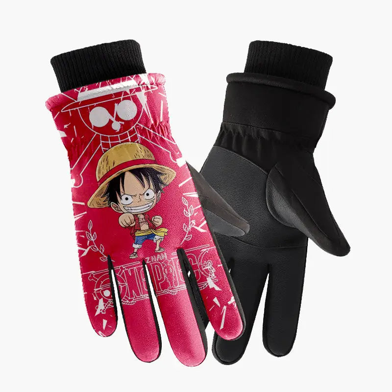 One Piece Gloves – Monkey D. Luffy Red Illustration