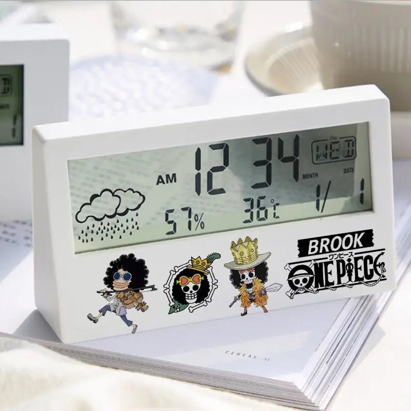 One Piece Digital Alarm Clock - Brook & Crew (White)