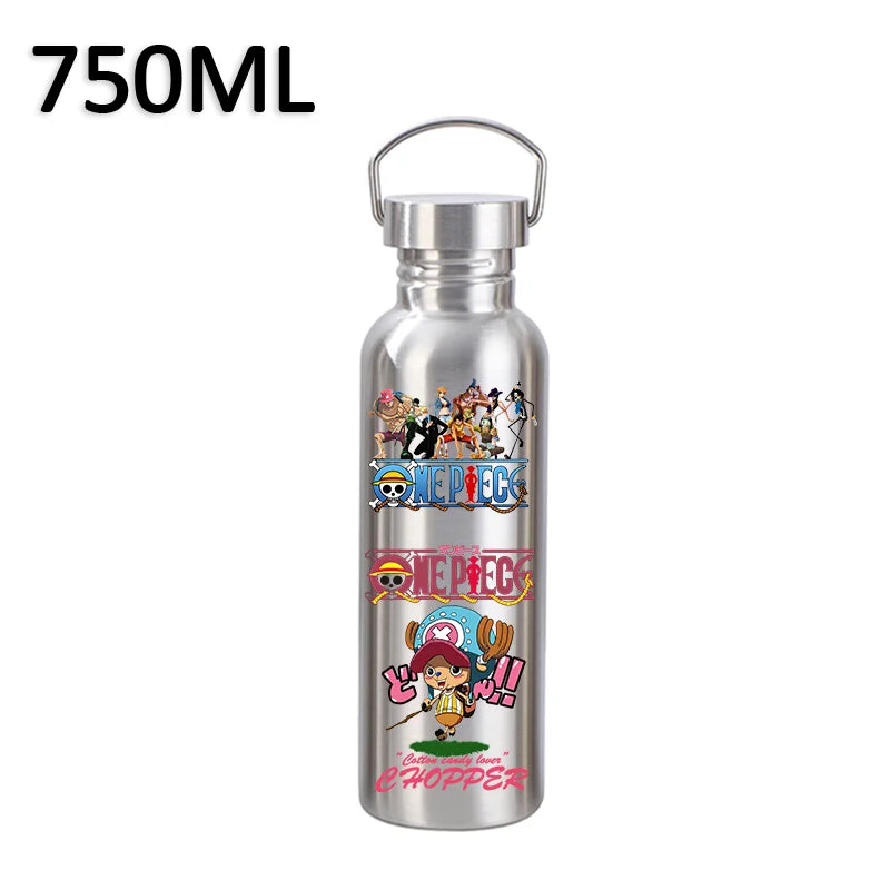 One Piece Water Bottle 750ml – Skeleton Musician Brook