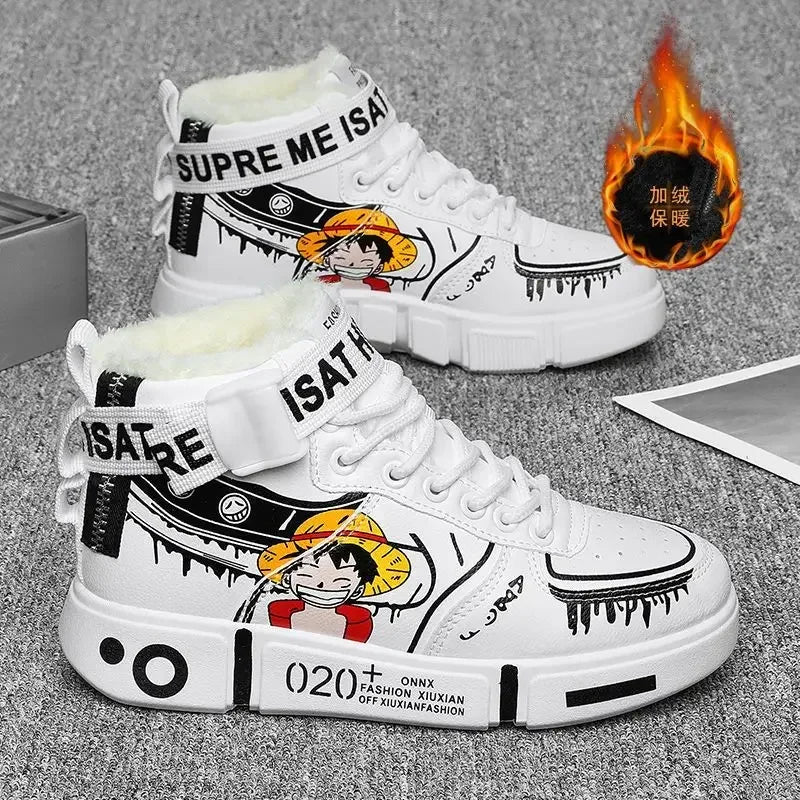 One Piece Sneakers - Zoro White Streetwear
