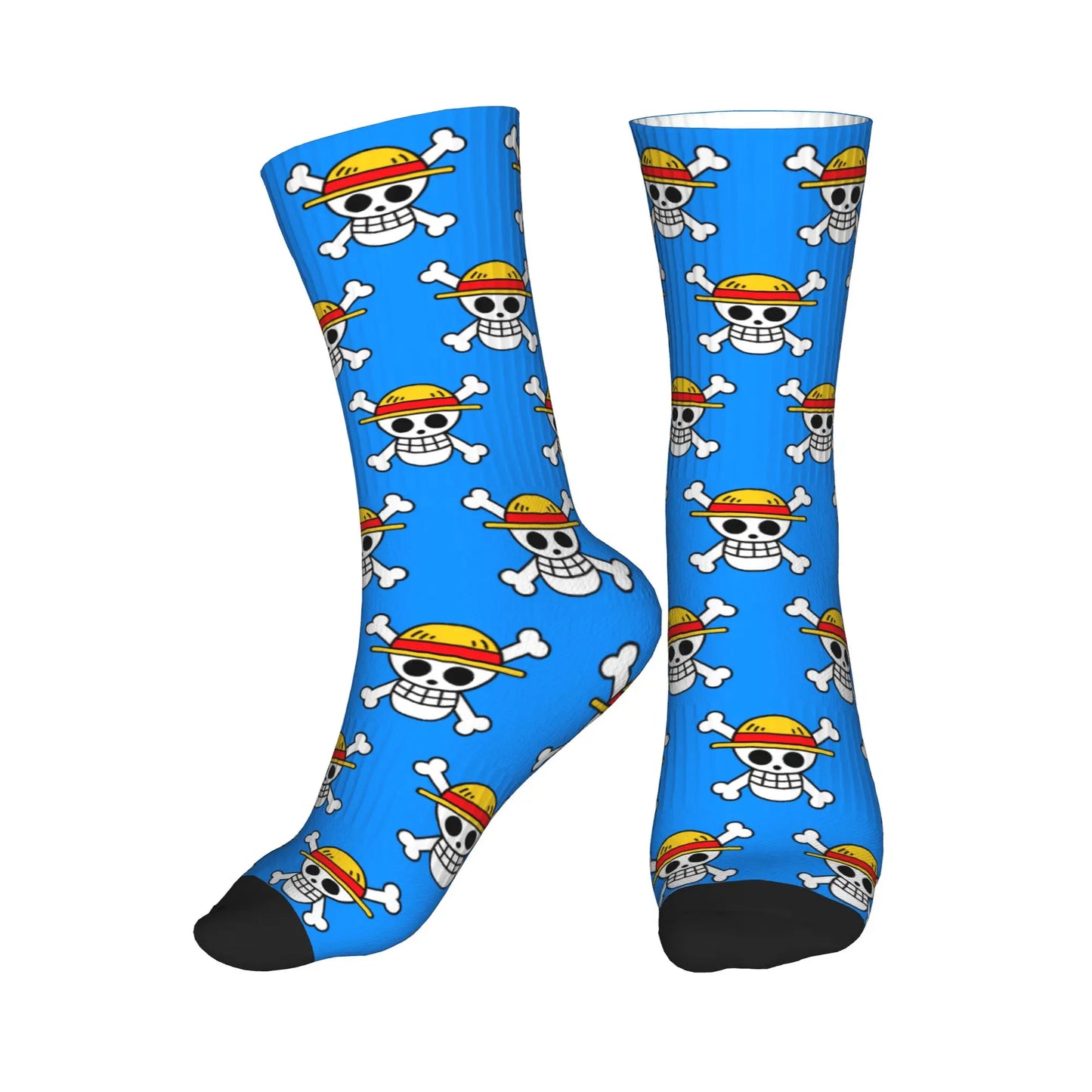 One Piece Socks - Blue Jolly Roger