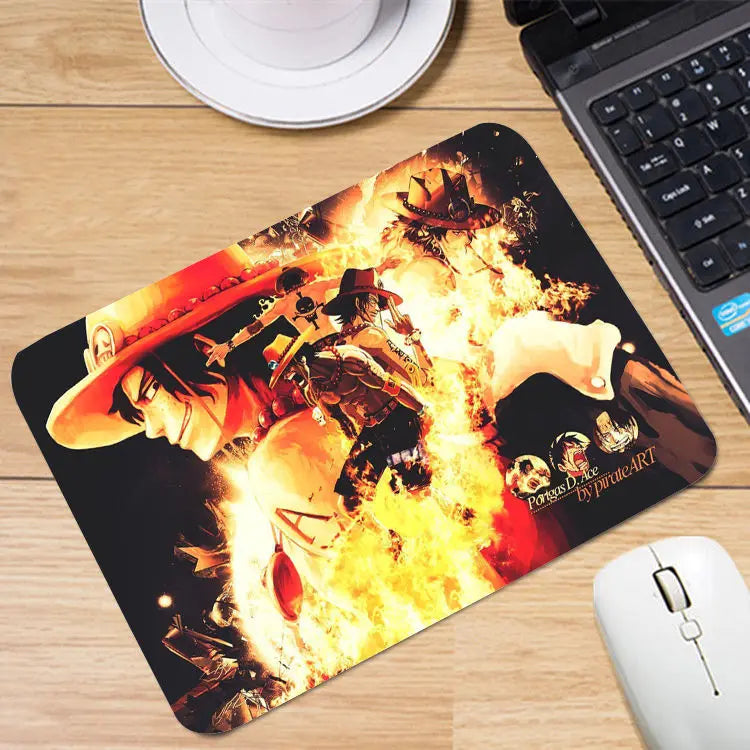 One Piece Mouse Pad - Portgas D. Ace Fire Fist