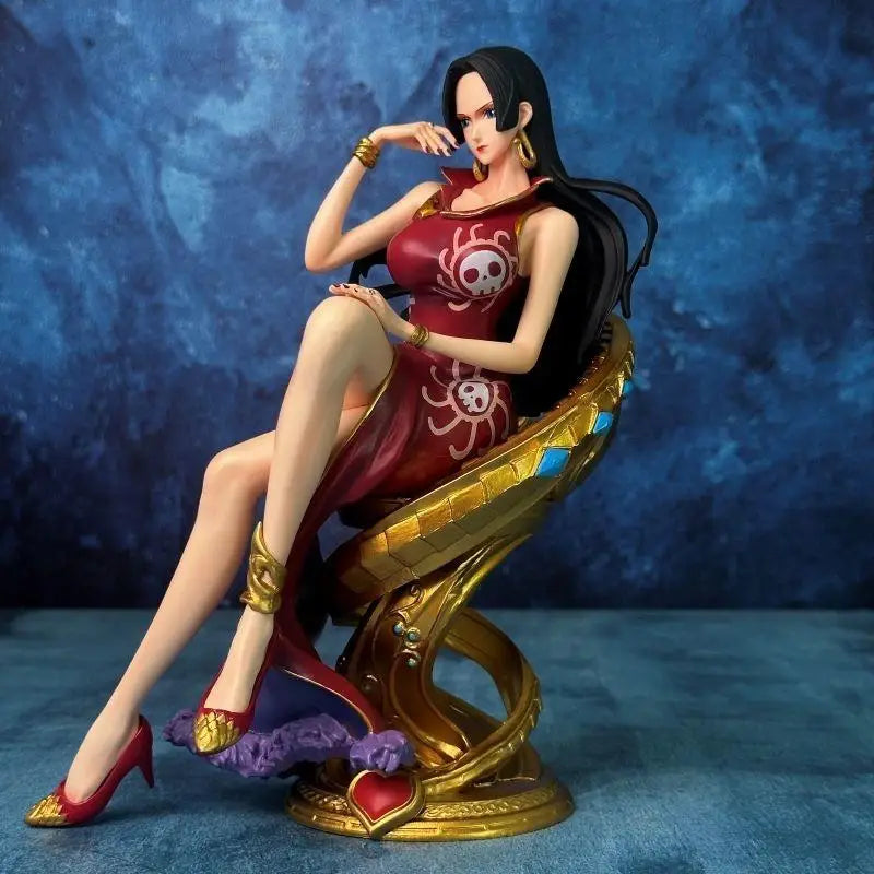 One Piece-figur – Boa Hancock (sittande på samlartron)
