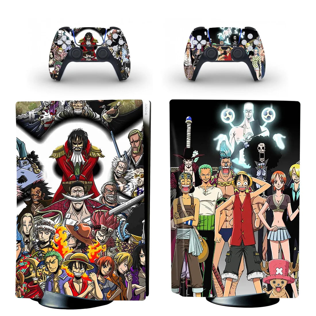 One Piece PS5 Stickers - Luffy & Law New World Alliance