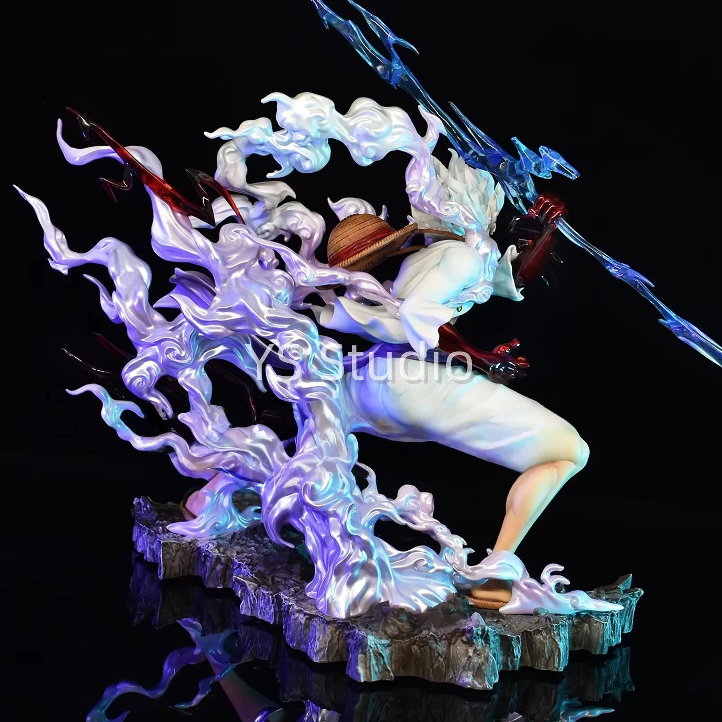 Figurka One Piece – Monkey D. Luffy Gear 4 (efekty fioletowej aury)
