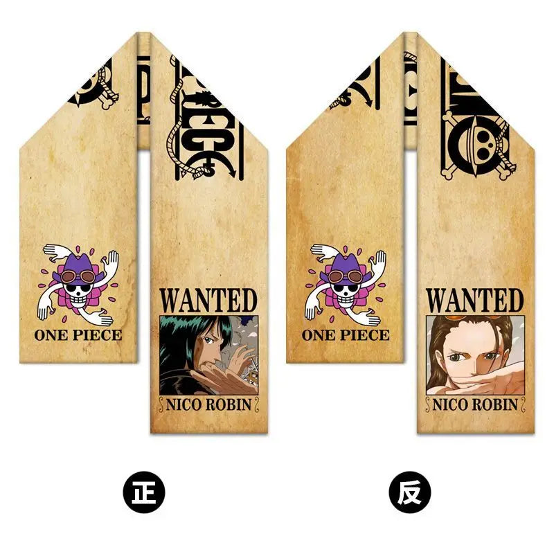 Szalik One Piece – Elegancka Nico Robin z plakatu „Wanted”