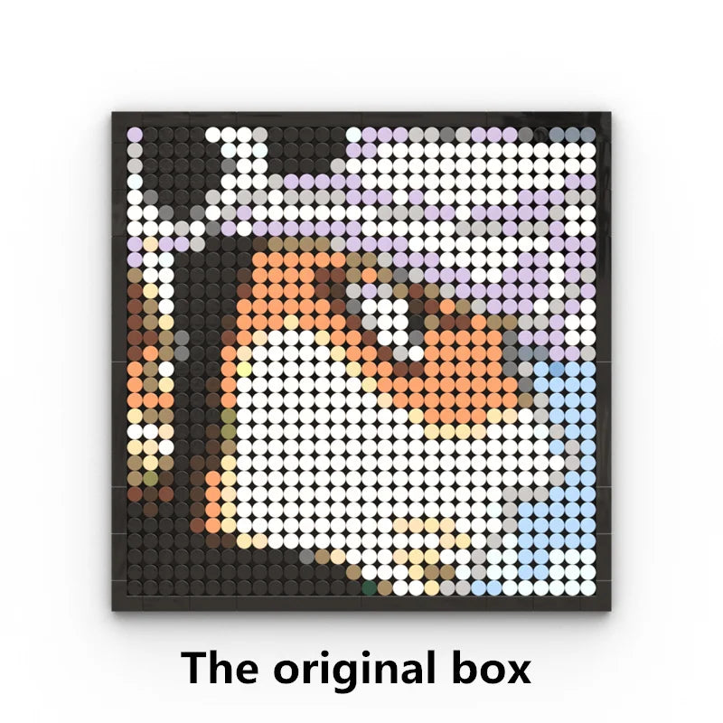 Mozaikowy obraz pixel art One Piece – Portret Roronoa Zoro (klocki)