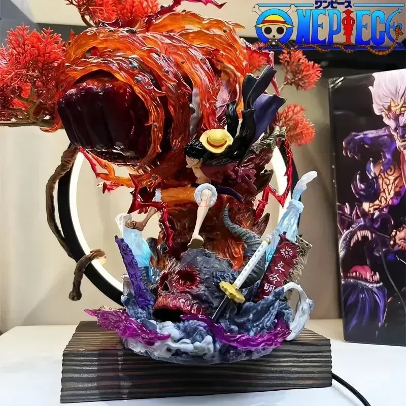 One Piece-staty – Monkey D. Luffy (Dynamic Fire-effekt – eldsnäv)