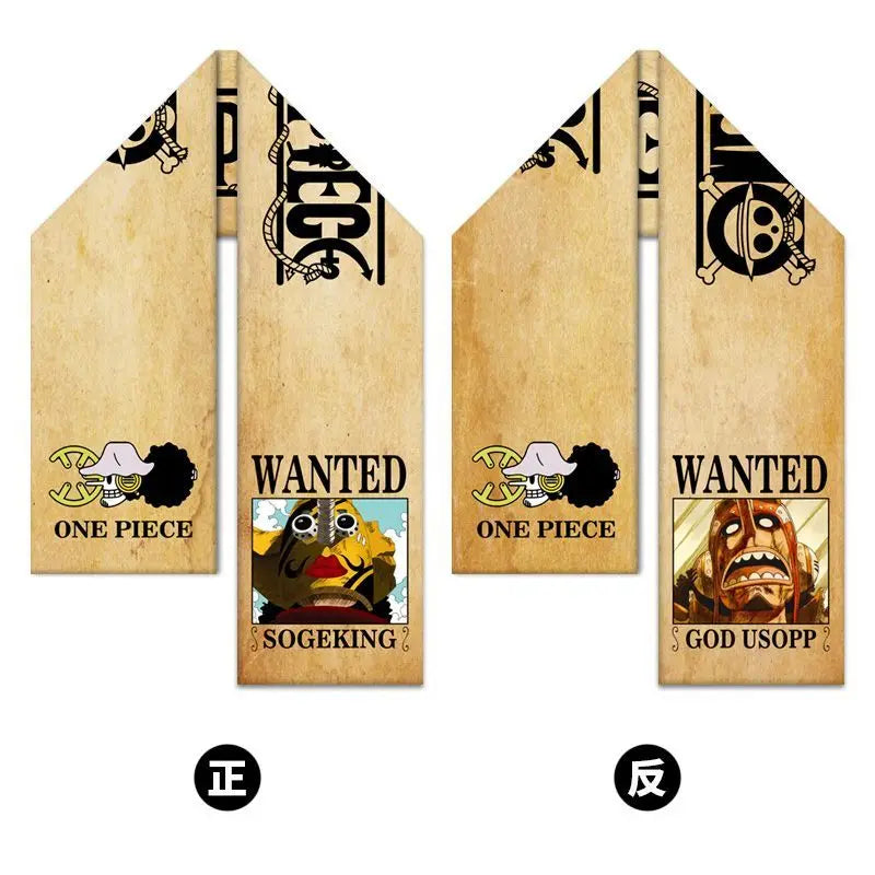 One Piece Scarf – Wanted Monkey D. Luffy Classic