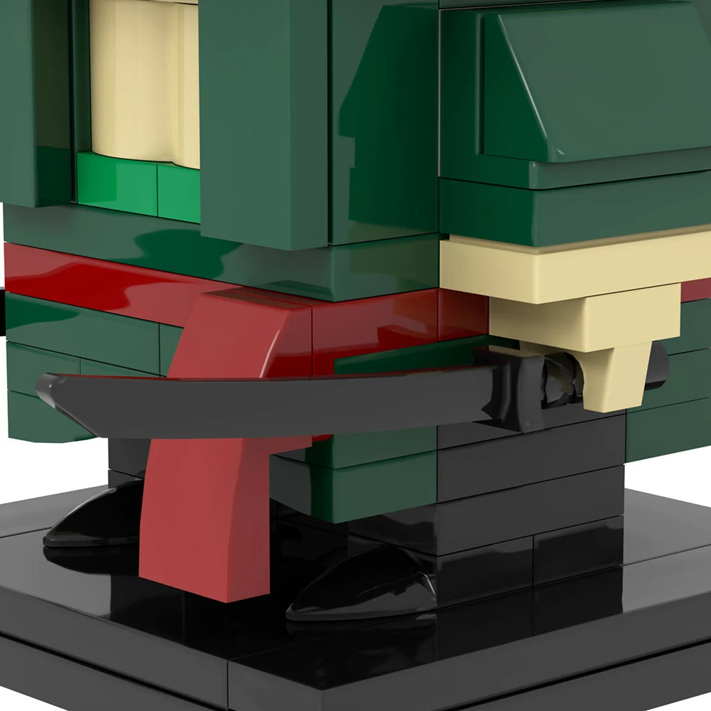 Lego One Piece-figur – Roronoa Zoro (klossstil)