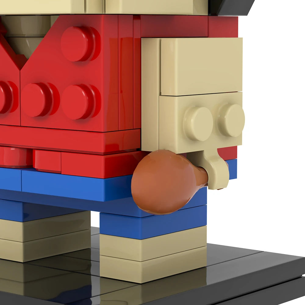 Figurka Lego One Piece – Monkey D. Luffy (styl klockowy)