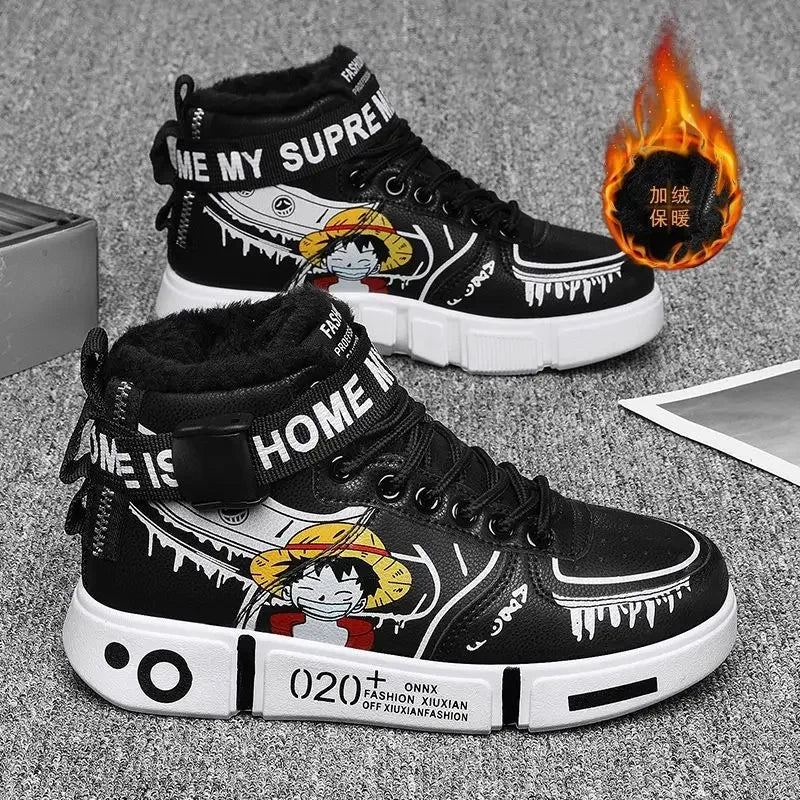 One Piece Sneakers - Zoro Black Streetwear