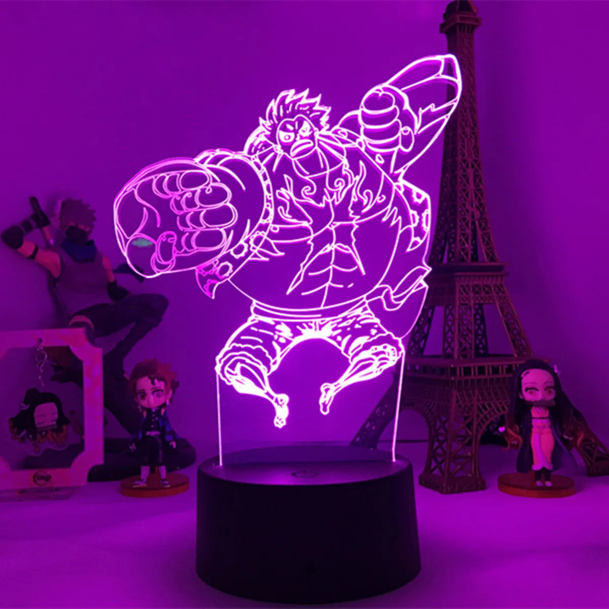 One Piece LED Night Light - Luffy Gear 4 Snakeman (Purple)