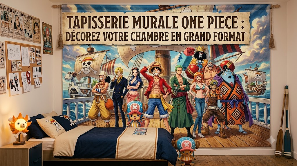 Tapisserie murale One Piece : décorez votre chambre en grand format
