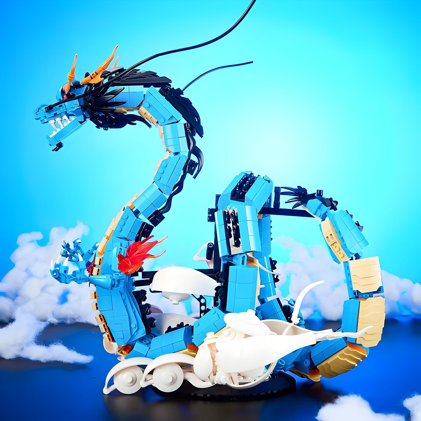 Lego One Piece – lazurowy smok Kaido (kolekcjonerski model MOC)