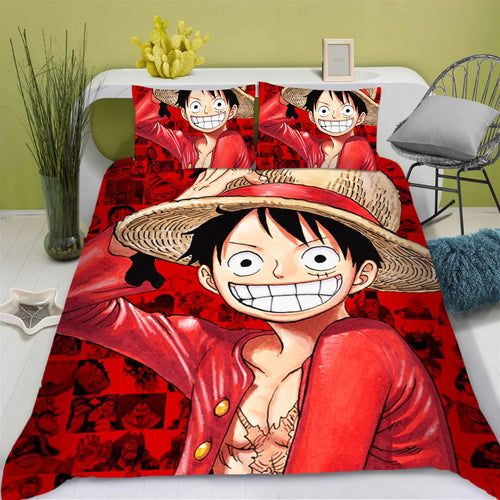 One Piece Bedding Set - Monkey D. Luffy Gear 2 (Action)