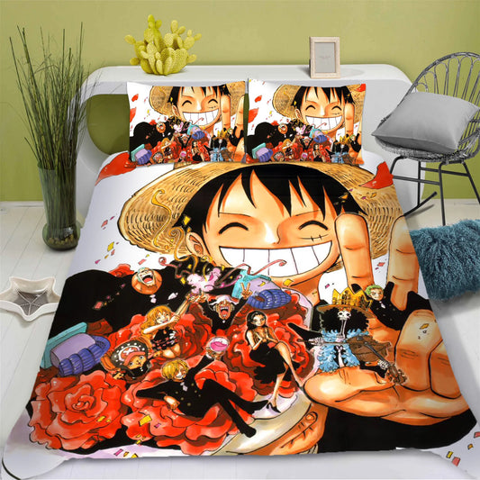 Komplet pościeli One Piece - Komplet z poszwą na kołdrę Luffy’ego (Standard)