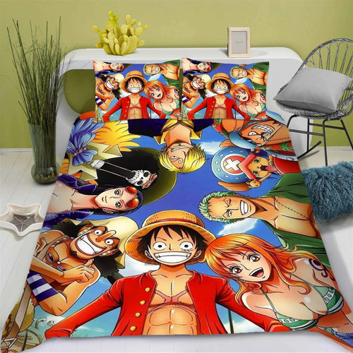 Komplet pościeli One Piece - Klasyczny portret Monkey D. Luffy’ego