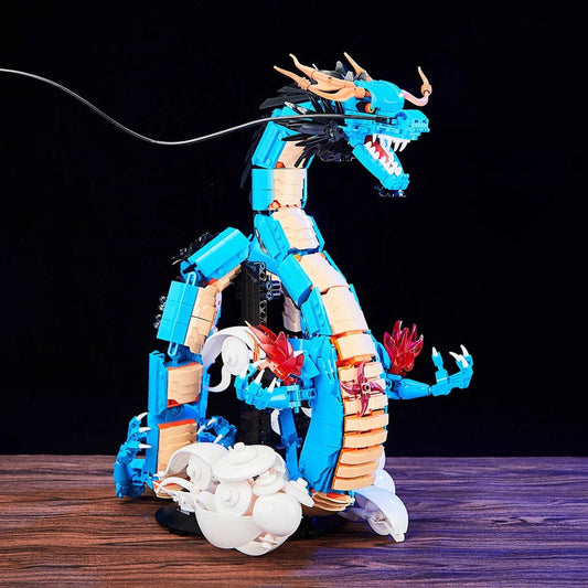 Lego One Piece – lazurowy smok Kaido (kolekcjonerski model MOC)