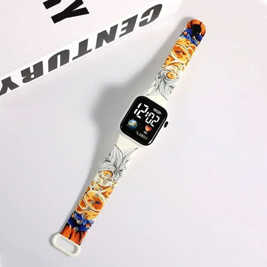 Zegarek One Piece – Biały pasek z ilustracją Luffy’ego