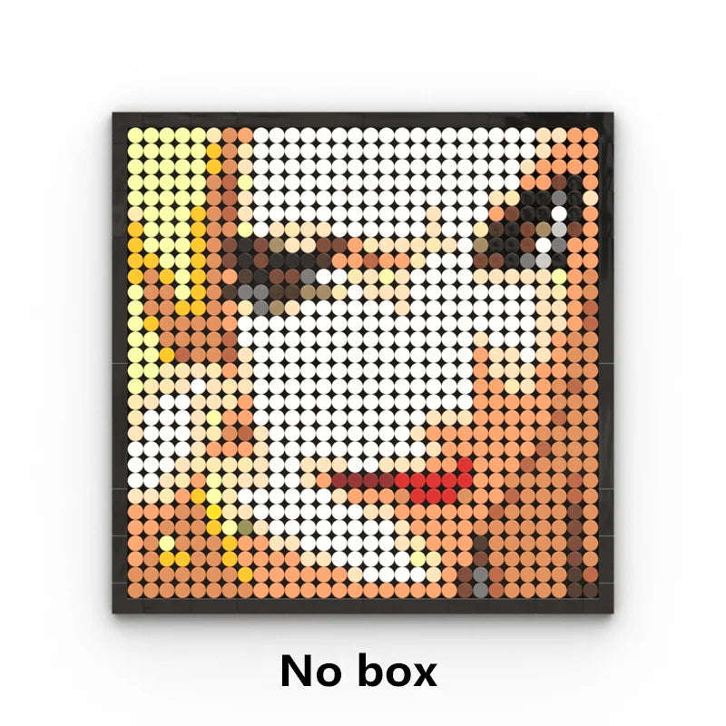 Mozaikowy obraz pixel art One Piece – Portret Roronoa Zoro (klocki)