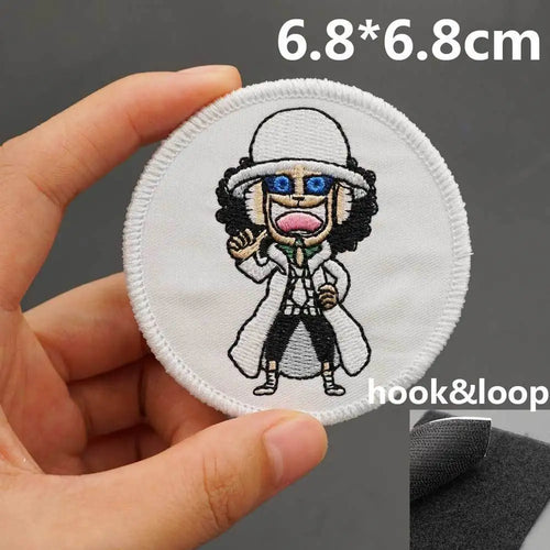 Naszywka One Piece – podpis Trafalgara Lawa (białe koło)