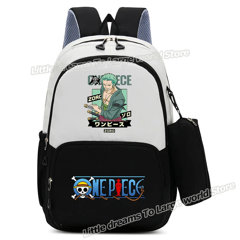 Plecak One Piece – Monkey D. Luffy w zielonym stylu vintage