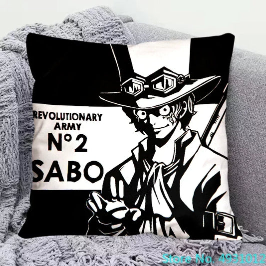 One Piece Cushion Cover - Sabo (Revolutionary Army)