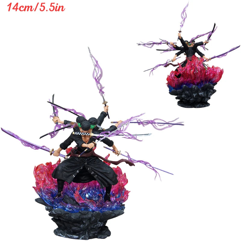 One Piece Figurine - Zoro "Ashura" Attack (Purple Effects)