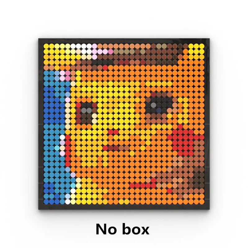 Mozaikowy obraz pixel art One Piece – Portret Roronoa Zoro (klocki)