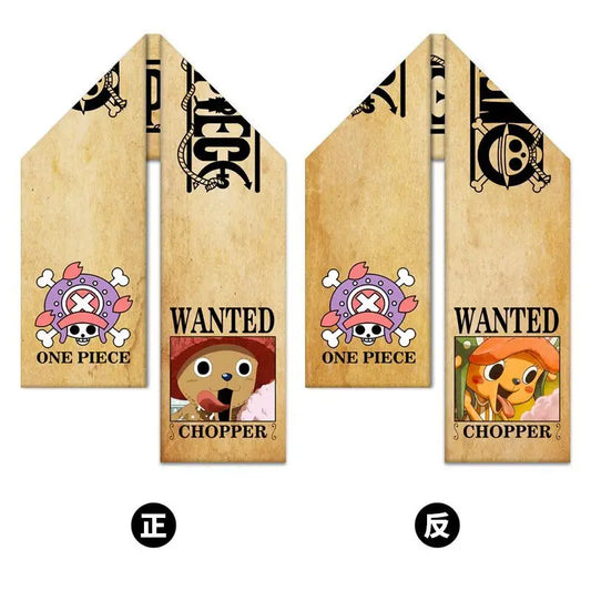 Szalik One Piece – Tony Chopper z plakatem „Wanted”, maskotka