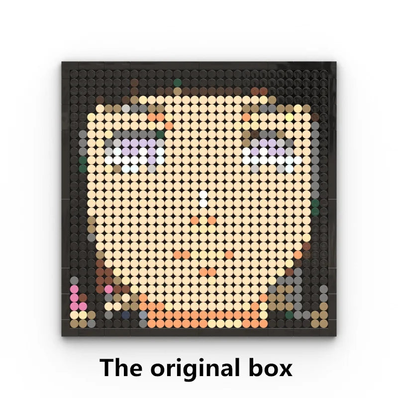 Mozaikowy obraz pixel art One Piece – Portret Roronoa Zoro (klocki)