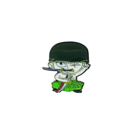 Przypinka One Piece – Roronoa Zoro chibi w meloniku