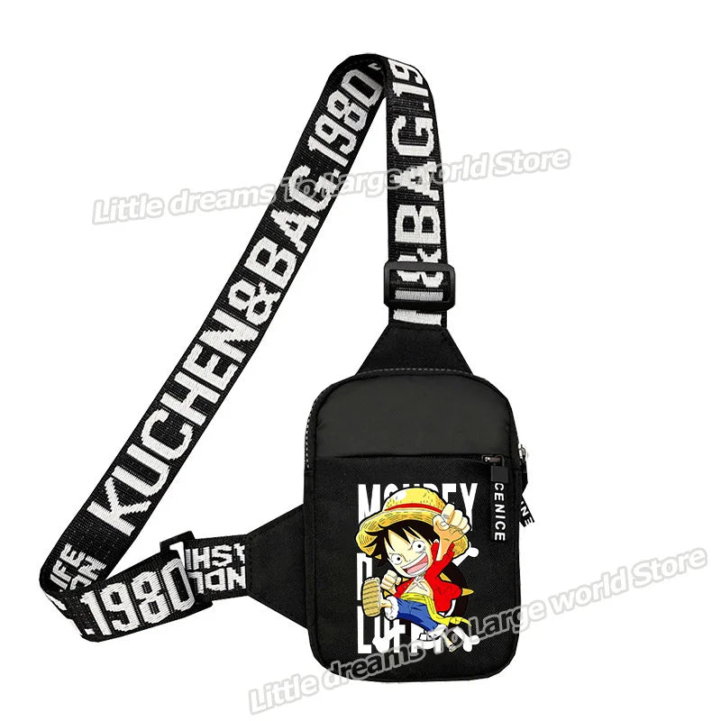 One Piece-axelväska – One Piece-besättningen i mangastil