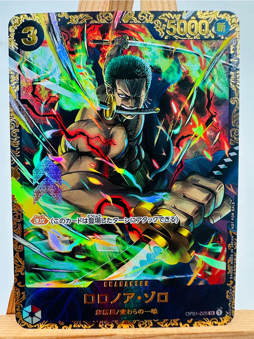 One Piece TCG Card - Roronoa Zoro Triple Sabers (Super Rare)
