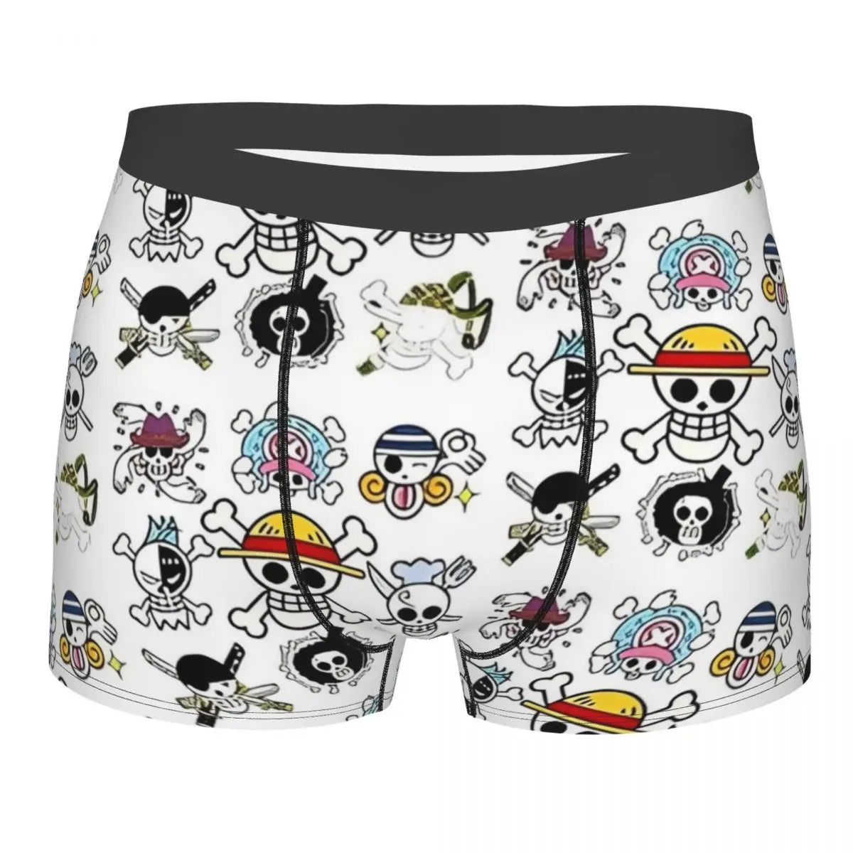 One Piece Boxer Briefs - Mugiwara Crew Doodle Pattern