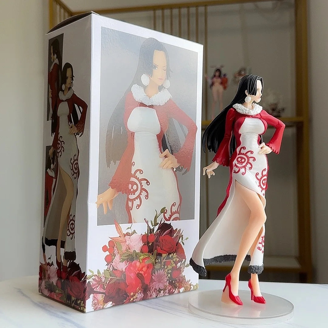 One Piece-figur – Boa Hancock (den piratkejsarinnans röda klänning)