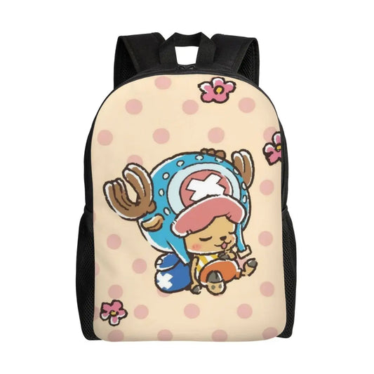 Plecak Tony Tony Chopper One Piece – minimalistyczna beżowa ilustracja