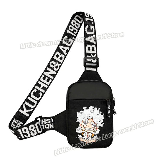 Torba na ramię One Piece – Monkey D. Luffy Czarno-biały