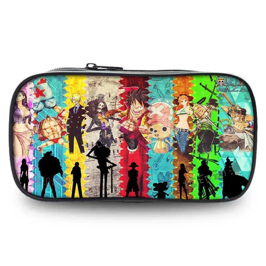 One Piece Pencil Case – Crew at a Colorful Sunset