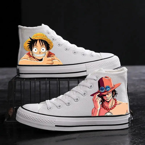 One Piece Sneakers - Ace White