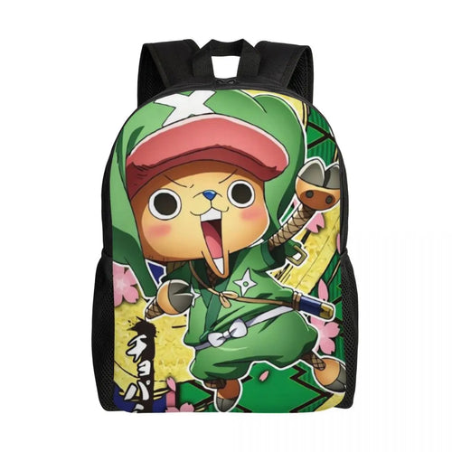 Tony Tony Chopper One Piece-ryggsäck – djungel och följeslagare