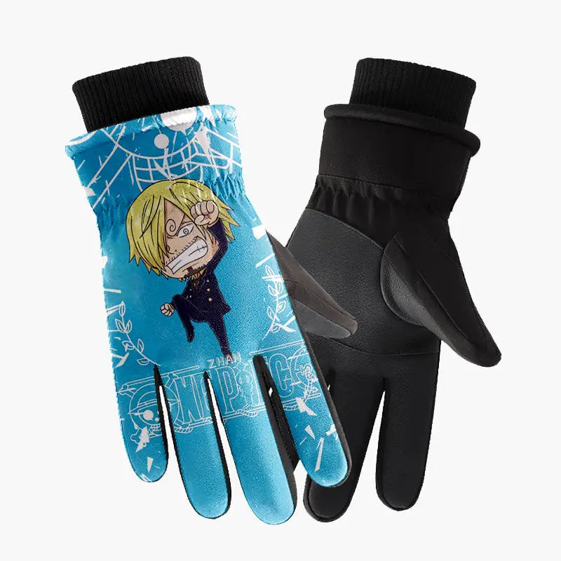 One Piece Gloves – Blue Sanji Illustration
