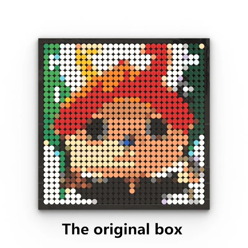 Mozaikowy obraz pixel art One Piece – Portret Roronoa Zoro (klocki)