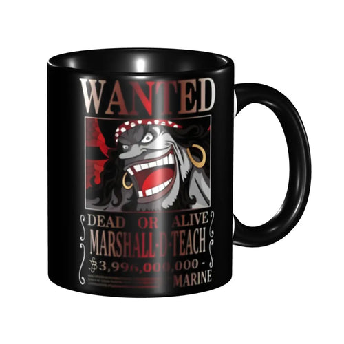 One Piece Mug - Wanted Marshall D. Teach (Blackbeard)