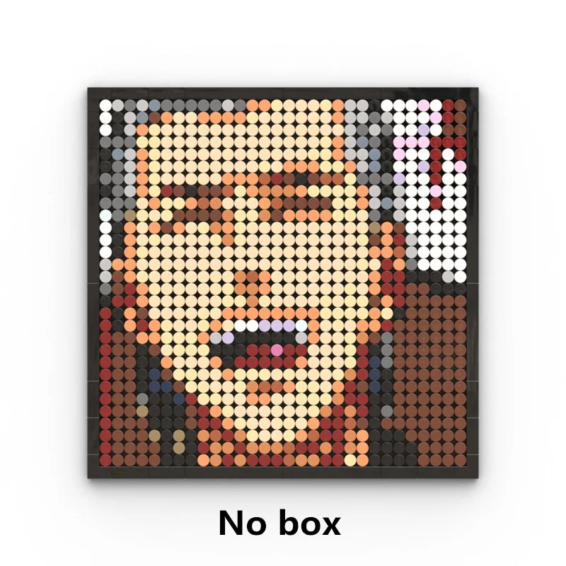 Mozaikowy obraz pixel art One Piece – Portret Roronoa Zoro (klocki)